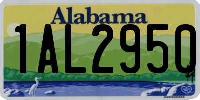 AL license plate 1AL2950