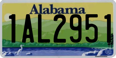 AL license plate 1AL2951