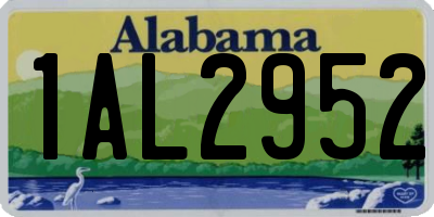 AL license plate 1AL2952