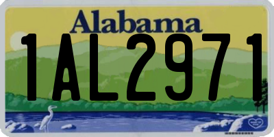 AL license plate 1AL2971