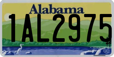 AL license plate 1AL2975