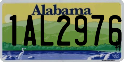AL license plate 1AL2976