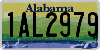AL license plate 1AL2979