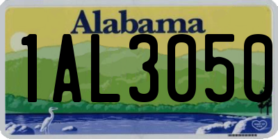 AL license plate 1AL3050