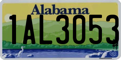 AL license plate 1AL3053