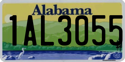 AL license plate 1AL3055