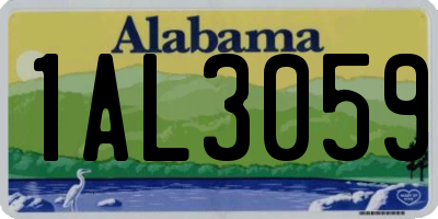 AL license plate 1AL3059
