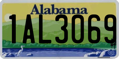 AL license plate 1AL3069