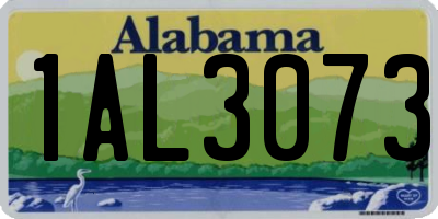 AL license plate 1AL3073
