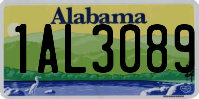 AL license plate 1AL3089