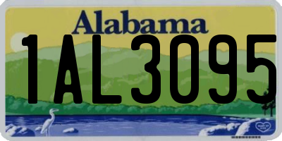 AL license plate 1AL3095