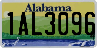 AL license plate 1AL3096