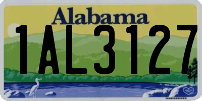 AL license plate 1AL3127