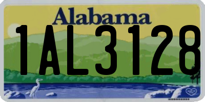 AL license plate 1AL3128