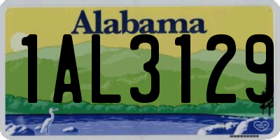 AL license plate 1AL3129