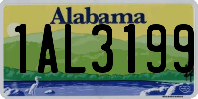 AL license plate 1AL3199