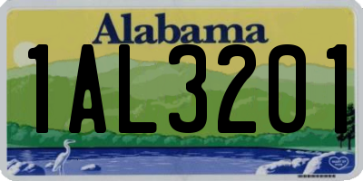 AL license plate 1AL3201