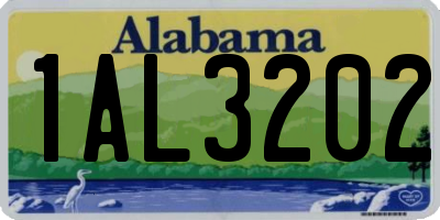 AL license plate 1AL3202