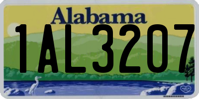 AL license plate 1AL3207