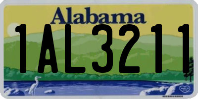 AL license plate 1AL3211