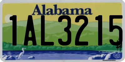 AL license plate 1AL3215