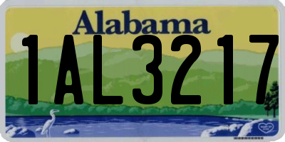 AL license plate 1AL3217