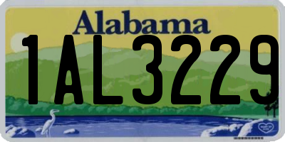 AL license plate 1AL3229
