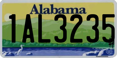AL license plate 1AL3235