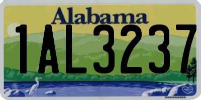 AL license plate 1AL3237