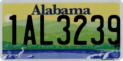 AL license plate 1AL3239