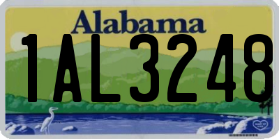 AL license plate 1AL3248