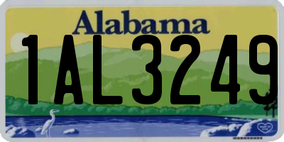 AL license plate 1AL3249