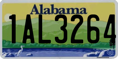 AL license plate 1AL3264