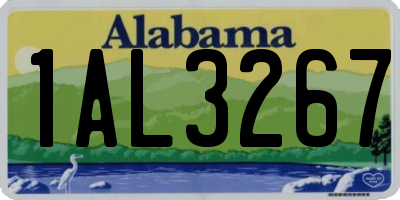 AL license plate 1AL3267