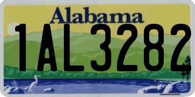 AL license plate 1AL3282