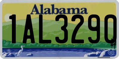 AL license plate 1AL3290