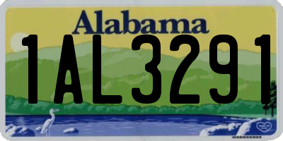 AL license plate 1AL3291