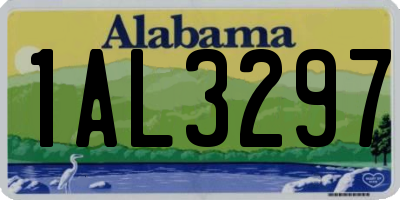 AL license plate 1AL3297