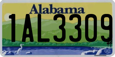 AL license plate 1AL3309