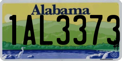 AL license plate 1AL3373
