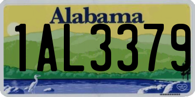 AL license plate 1AL3379