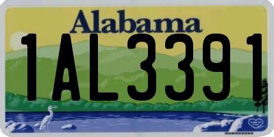AL license plate 1AL3391