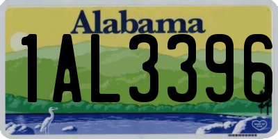 AL license plate 1AL3396