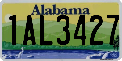 AL license plate 1AL3427