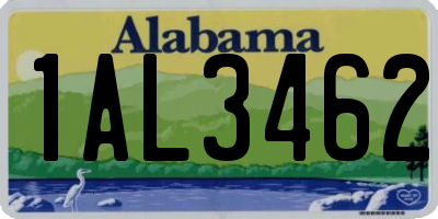 AL license plate 1AL3462