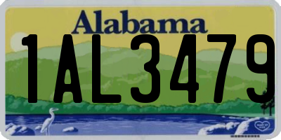 AL license plate 1AL3479