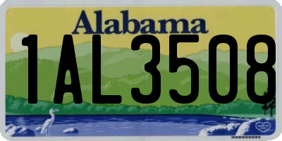 AL license plate 1AL3508