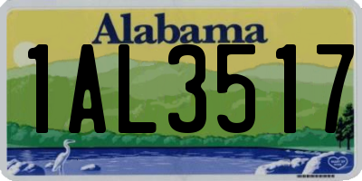 AL license plate 1AL3517