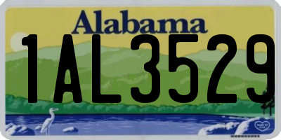 AL license plate 1AL3529