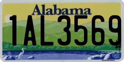 AL license plate 1AL3569